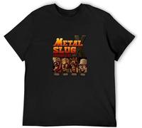 Novelty Game Metal Slug X T Shirt Retro Play Homme Tee Shirt Camiseta Fashionable Black M
