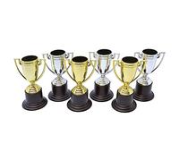 Novelty-GJ444 Bristol Novelty GJ444 Kit de Trophées de Gagnant, Unisex-Adult, Silver/Gold/Black, 9x5x5 cm