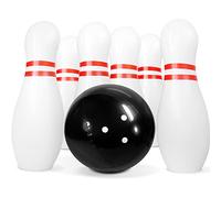 Novelty Place Bowling Gonflable géant de pour Enfants, Un Ballon de 14 Pouces avec Six épingles de 22 Pouces