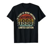 November Birthday Est 1998 Édition limitée Vintage 28e T-Shirt