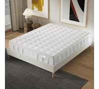 NOVEMBER Matelas Celestia 200 x 200 cm Épaisseur 30 cm - Ressorts ensachés & Mousse Charbon Actif - Absorption d'Humidité & Indépendance de Couchage - Confort Durable & Bien-être Garanti - SANITIZED