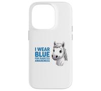 November We Wear Ruban de Sensibilisation au diabète Bleu Coque pour iPhone 14 Pro