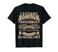 Novembre 2000 25 Year Old Bday Gifts for Men 25th Birthday T-Shirt