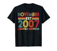 Novembre 2007 Édition limitée 19 Ans 19e Anniversaire T-Shirt
