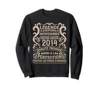 Novembre 2014-11 Ans Anniversaire Cadeau Vintage 2014 Sweatshirt