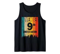 Novembre 9 Édition Limitée r Retro Vintage Anniversaire Débardeur