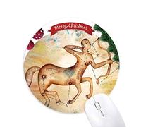 novembre décembre sagittaire constellation tapis de souris en caoutchouc de sapin de noël