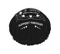 Novembre est le mois de la sensibilisation au cancer du poumon Bonnets de douche Bonnet de bain réutilisable Bonnet de douche de bain élastique Doux Imperméable pour les bonnets de cheveux de toutes l