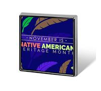 Novembre est le Mois du patrimoine amérindien : épinglettes, badges carrés, épinglettes émaillées, décorations de fête