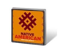 Novembre est le Mois du patrimoine amérindien : épinglettes, badges carrés, épinglettes émaillées, décorations de fête