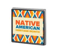 Novembre est le Mois du patrimoine amérindien : épinglettes, badges carrés, épinglettes émaillées, décorations de fête