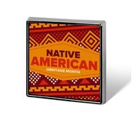Novembre est le Mois du patrimoine amérindien : épinglettes, badges carrés, épinglettes émaillées, décorations de fête