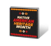 Novembre est le Mois du patrimoine amérindien : épinglettes, badges carrés, épinglettes émaillées, décorations de fête