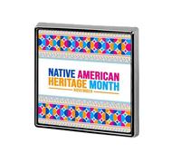 Novembre est le Mois du patrimoine amérindien : épinglettes, badges carrés, épinglettes émaillées, décorations de fête