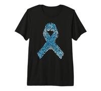 Novembre, Mois de Sensibilisation au Cancer de la Prostate, Bleu T-Shirt Haut de Gamme