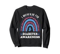 Novembre T1D Mois I Wear Blue pour la Sensibilisation au diabète Sweatshirt