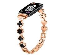 NovemFoal Bracelet compatible avec Xiaomi Smart Band 10/9/8 - Bracelet élégant en métal réglable pour femmes et filles, taille unique, Acier allié, Pas de gemme
