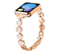 NovemFoal Bracelet compatible avec Xiaomi Smart Band 9 Pro/Band 8 Pro, bracelet élégant en métal réglable pour femmes et filles, taille unique, Acier allié, Pas de gemme