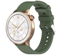 NovemFoal Bracelet de rechange en silicone compatible avec OnePlus Watch 3 43 mm/Xiaomi Watch S4 41 mm, bracelet de sport doux pour bracelets de montre de 18 mm, taille unique, Silicone, Pas de gemme