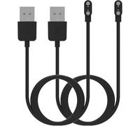 NovemFoal Câble de charge destiné aux accessoires HidrateSpark Pro Series - Cordon USB magnétique pour bouteilles d'eau intelligentes HidrateSpark PRO/PRO Steel/PRO Tritan, 60 cm (noir + noir)
