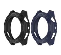 NovemFoal Étuis compatibles avec Coros NOMAD, coque de protection en TPU robuste, protection creuse pour cadre de montre, accessoires (noir + bleu)