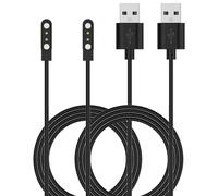 NovemFoal Lot de 2 câbles de charge compatibles avec Sekonda Connect, Flex, Flex Plus, Motion, MotionPlus, Active Plus, Active Pro, Track Smart Watch, cordon d'alimentation de rechange USB