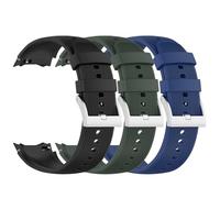 NovemFoal Lot de 3 bracelets de montre de rechange compatibles avec Oppo Watch X2/Oneplus Watch 3, bracelet de sport classique en silicone, taille unique, Silicone, Pas de gemme