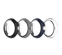 NovemFoal Lot de 4 coques compatibles avec le protecteur d'écran Google Pixel Watch 4, film de protection en verre trempé, couverture intégrale pour Pixel Watch 4 de 41 mm/45 mm (lot de 4-B, 41 mm)