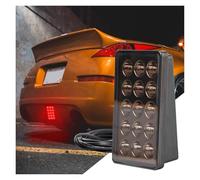 NOVEMS Feux Arrières Auto Troisième feu stop fumé Style F1, stroboscope, feu Stop arrière, 15 led rouges, feu de conduite DRL antibrouillard 12V universel Phare Arrière