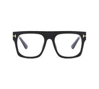 NOVESIXTDAT Lunettes de lecture aviateur surdimensionnées élégantes, grandes lunettes carrées incassables for lecteurs d'ordinateur bloquant la lumière bleue (Color : Black, Size : +200)