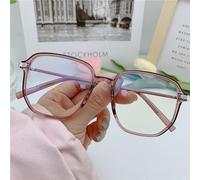 NOVESIXTDAT Lunettes de Lecture carrées surdimensionnées à la Mode, lecteurs d'ordinateur Anti-lumière Bleue, Lunettes incassables Anti-Fatigue oculaire (Color : Red, Size : +2.50)