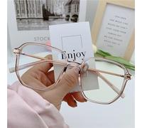 NOVESIXTDAT Lunettes de Lecture carrées surdimensionnées à la Mode, lecteurs d'ordinateur Anti-lumière Bleue, Lunettes incassables Anti-Fatigue oculaire (Color : Brown, Size : +0.00)