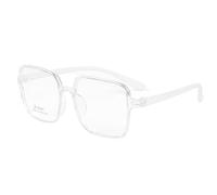 NOVESIXTDAT Lunettes de Lecture carrées surdimensionnées for Femmes Hommes, Lecteur de Blocage de lumière Bleue élégant Extra Large, Lunettes Anti-éblouissement (Color : Clear, Size : +1.00)
