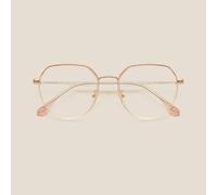 NOVESIXTDAT Lunettes de Lecture en métal élégantes for Femmes et Hommes, Lecteur d'ordinateur bloquant la lumière Bleue, Lunettes HD antireflet avec charnière (Color : Pink, Size : +1.50)