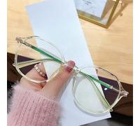 NOVESIXTDAT Lunettes de Lecture ovales élégantes Femmes Hommes, lecteurs d'ordinateur Ronds bloquant la lumière Bleue, Miroir Plat Anti-Fatigue oculaire (Color : Green, Size : +0.00)