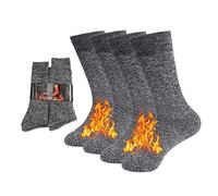 NovForth 2/4 paires de chaussettes thermiques épaisses isolées chauffées et chaudes pour le temps froid de l'hiver