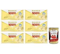 Novi Cioccolato Bianco Lot de 6 chocolats blancs italiens 100 g + Polpa di Pomodoro italien 400 g