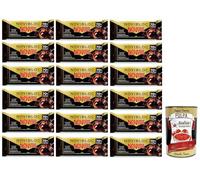 Novi Novibloc Cioccolato Lot de 18 tablettes à fondant au chocolat noir 70 % cacao 140 g + Polpa di Pomodoro Italian Gourmet Polpa di Pomodoro Boîte de 400 g