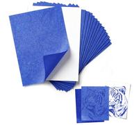 Noviatrix 100 Feuilles Papier Carbone, Format A4 Papier Transfert(Bleu) | pour Le Calquage Transfert de Carbone, Convient au Bois, au Tissu et a La Toile