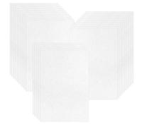 Noviatrix 25 Feuilles Plastique Fou, Utilisables pour Fabrication Artisanale Papier Fou Semi-Transparent Shrink Olastic Convient pour Fabrication de Porte-Clés Badges et Marque-Pages
