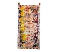 NOVICA Batik Grand Coton Peint, Sacrifice Divin » Multicolore