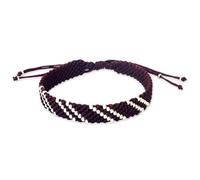 NOVICA Femme 0,950 Argent Accent Bracelet, 7", Diagonal Mulberry »