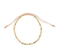 NOVICA Femme 24k plaqué or Bracelet de perles, 6.25" Peach Boho Chic '