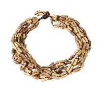 NOVICA Femme Bambou Collier de perles, 20" Terre sophistiqué