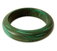 NOVICA Femme Bois Bangle Bracelets, 7,75", Empress'