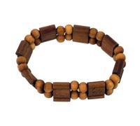 NOVICA Femme Bois Bracelet extensible, 7.5" 'Brown Radiance'