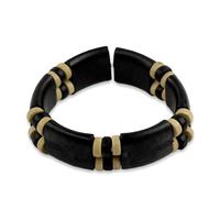 NOVICA Femme Bois Bracelet extensible, 7.5" 'Midnight Connection'