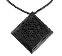 NOVICA Femme Bois Collier de perles, 25" « Mughal Enchanteresse Diamond »