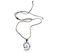 NOVICA Femme Collier avec pendentif en os, 19,75", « Stargazer »