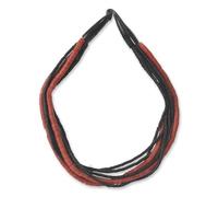 NOVICA Femme Collier de perles torsades « Ibo Muse »